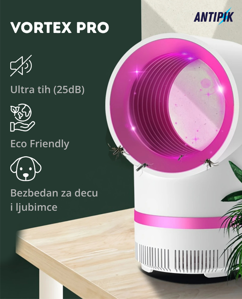 AntiPik Vortex Pro – Tiha UV zamka protiv komaraca