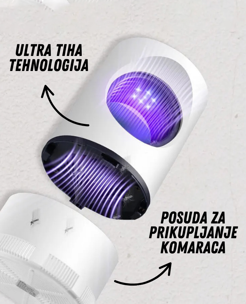 Vortex Lampa za komarce – Tiha UV zamka